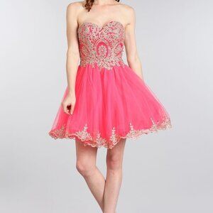 1547 Pink Coral Dress